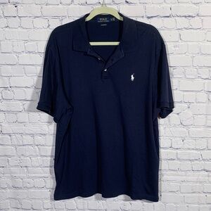 Polo Ralph Lauren Mens Classic Fit Short Sleeve Polo Navy Size XL Preppy Casual